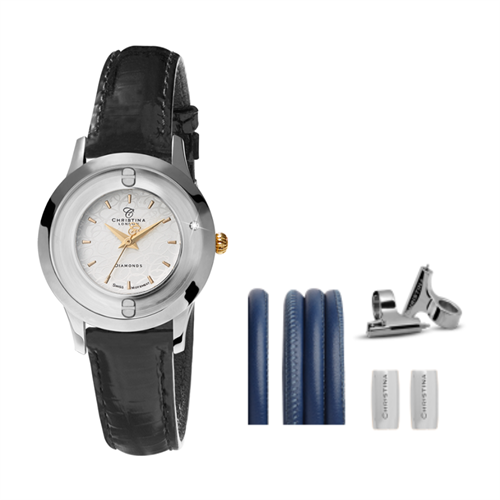 Collect ur 32 mm  + Blå Watch Cord set - Christina Jewelry & Watches